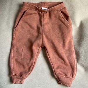 Zara kids jogger pants burnt orange